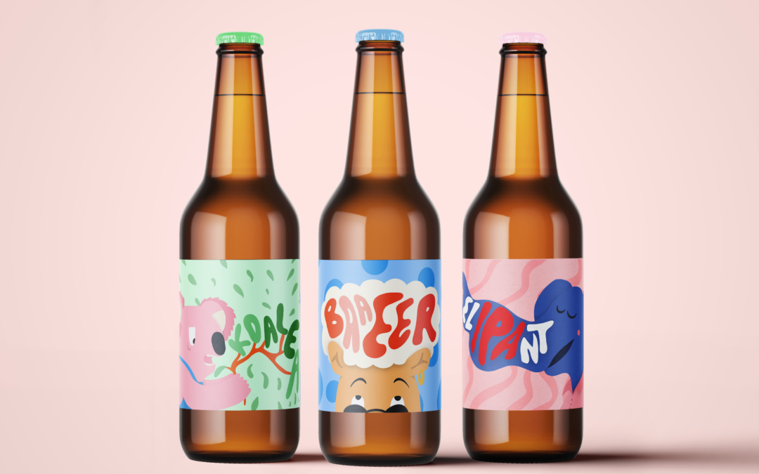 Illustration style for Animal Craft – a fictive craft beer brewery